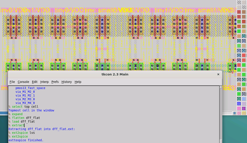 dff_flat layout after color change